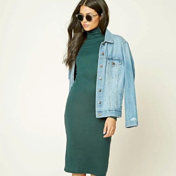💥 Forever 21 • Turtle Neck Dress - Picture 1 of 5